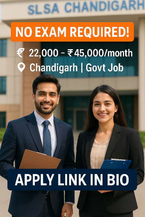 SLSA Chandigarh Recruitment 2025