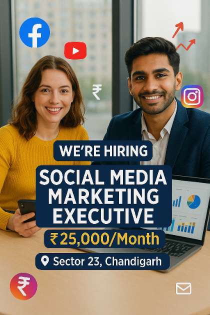 Social Media Marketing Executive Job in Chandigarh